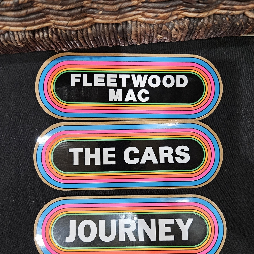 Mint condition! Classic Rock Radio station KLOS 95 1/2 vintage bumper stickers.